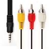 CAVO AUDIO VIDEO NEDIS CVGP22400BK10 3,5 MM MASCHIO - 3X RCA MASCHIO - PLACCATO NICKEL - 1.00 M  NERO